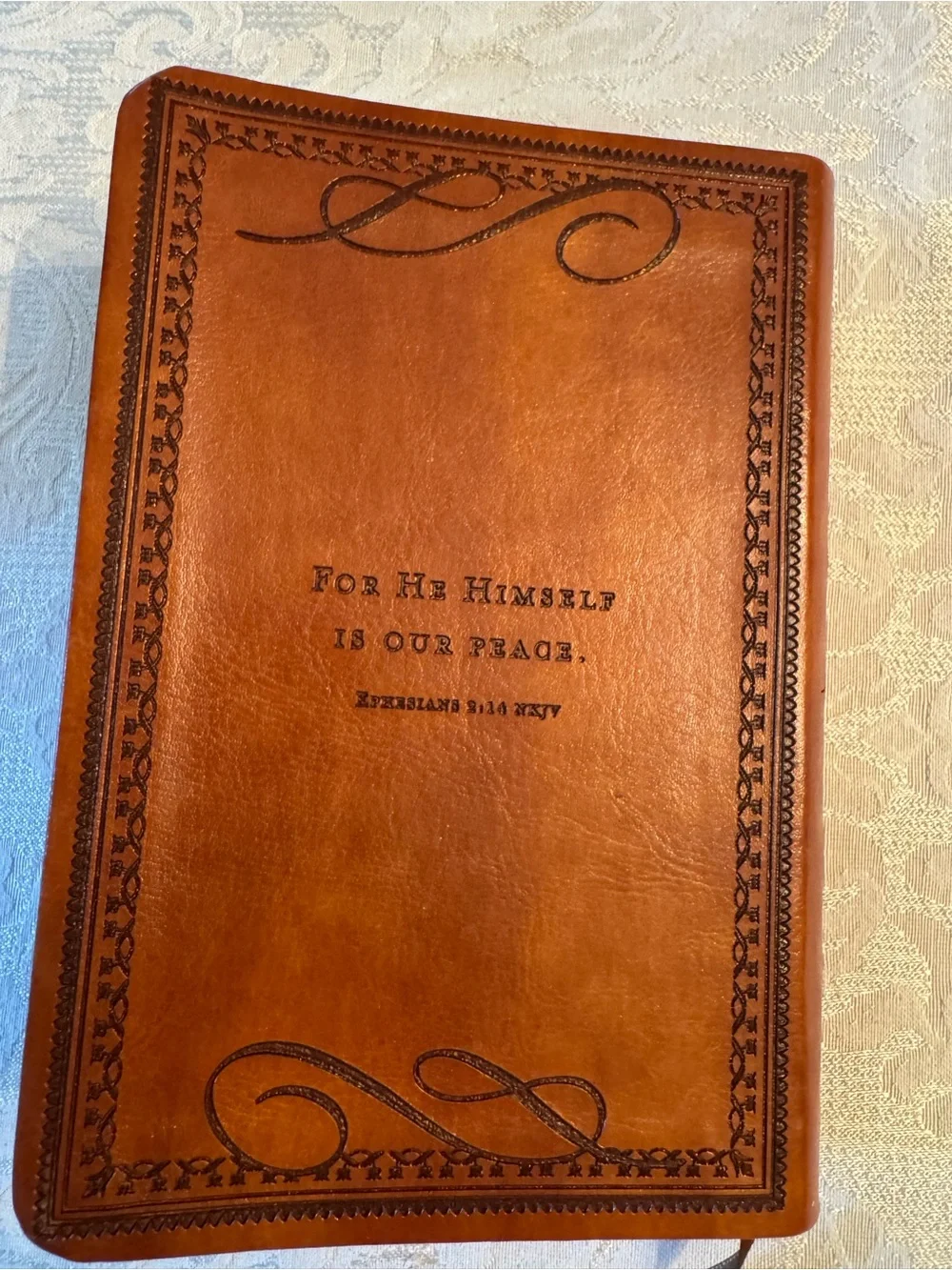 Jesus Calling Leather Journal by Sarah Young - Tan
